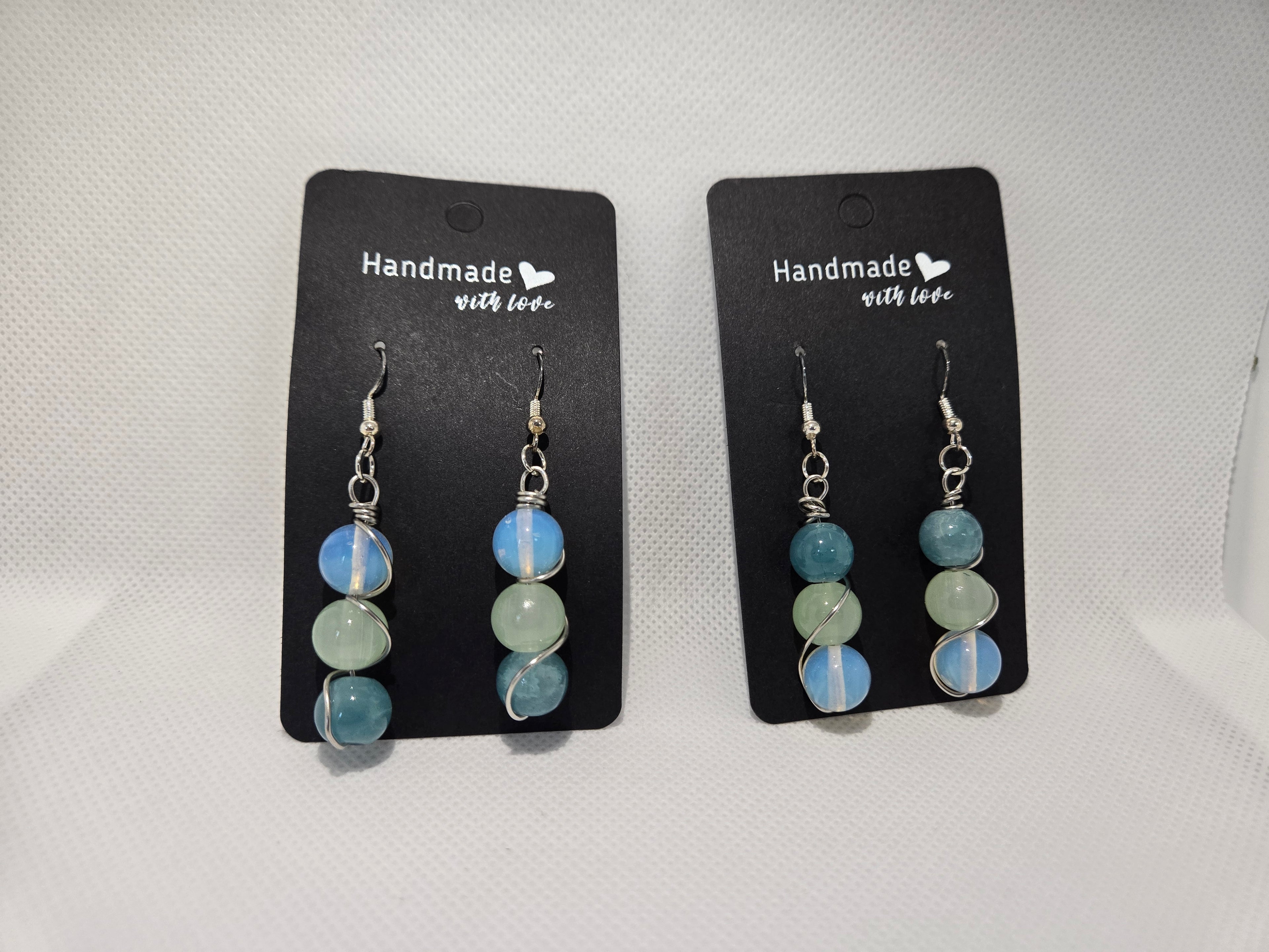 Crystal Wire Wrapped Earrings